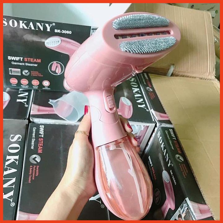 Bàn là hơi nước cầm tay SOKANY 3060 công suất 1500w ⚡️ 𝐅𝐑𝐄𝐄 𝐒𝐇𝐈𝐏 ⚡️ An Toàn Tiện Lợi Là Thẳng Quần Áo Nhanh Chóng