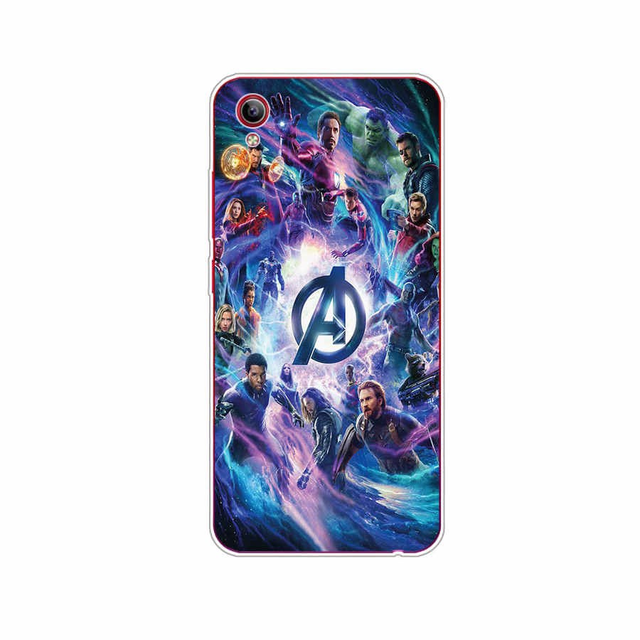 MARVEL Ốp Lưng Tpu In Hình Captain America Dễ Thương Cho Vivo Y53 Y55 Y91 Y91C S1 2019 S1 Pro