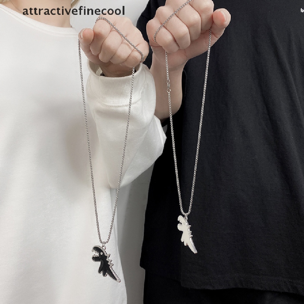 Set 2 Vòng cổ Mặt Khủng Long Dễ Thương Cho Cặp Đôi