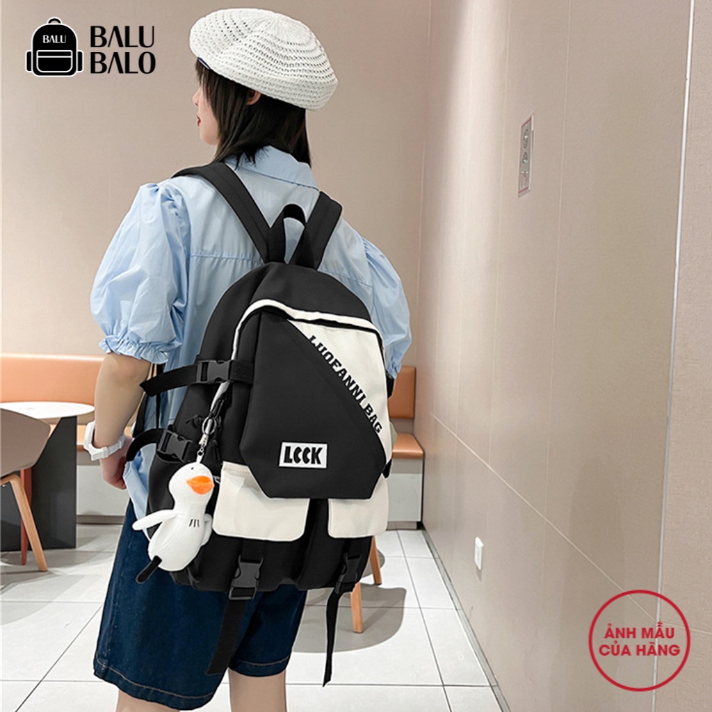 Cặp đi học, balo nữ phong cách Hàn Quốc BALU BALO BLWBK72204