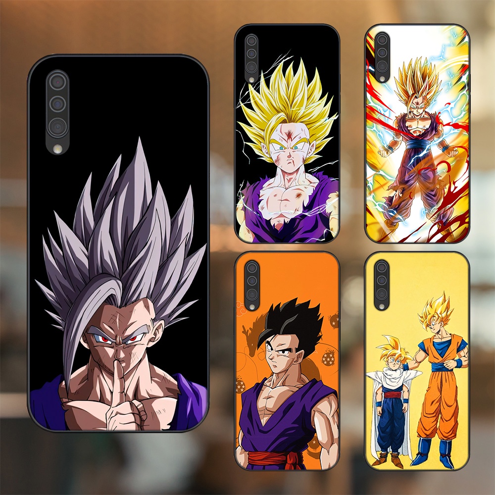 Ốp lưng Samsung A30S, A50, A50S, A70, A70S viền đen in hình Gohan Dragon Ball