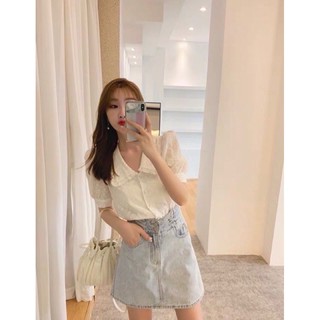 [FREESHIP - HÀNG LOẠI 1] ÁO SƠ MI NỮ VIỀN CỔ CỘC TAY
