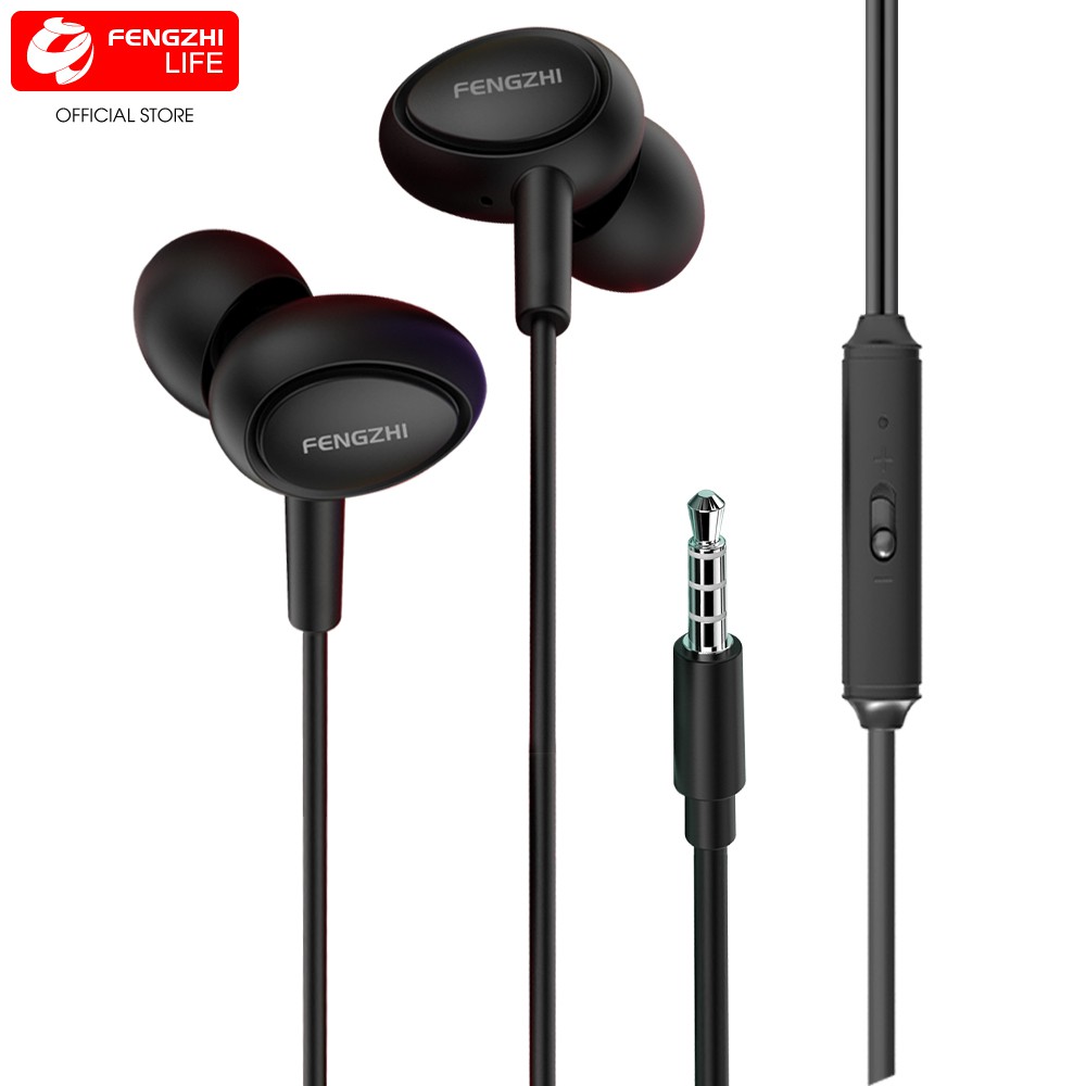 Tai nghe FENGZHI E52 có dây nhét tai Jack cấm 3.5mm cho IP Samsung Oppo Vivo Huawei Xiaomi