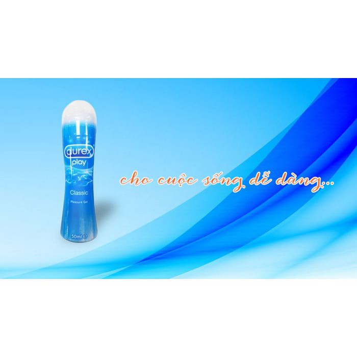 [Chuẩn Hàng Thái] - Gel bôi trơn Durex Play Classic 50ml. Gel Bôi Trơn An Toàn, Hết Khô Hạn, Hỗ Trợ Cuộc Yêu Thăng Hoa.