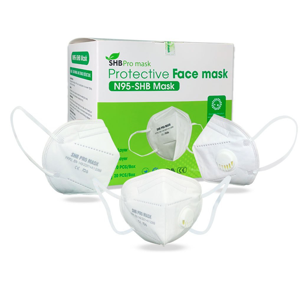 khẩu trang y tế N95 PROMASK có van, 5 lớp kháng khuẩn. (Hộp 10 chiếc)