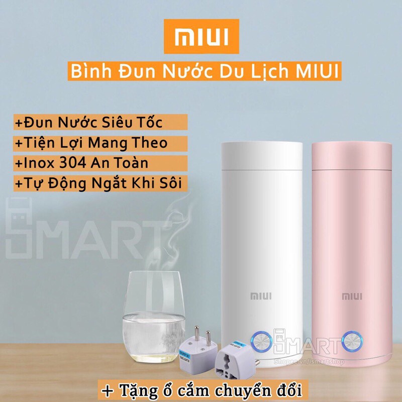 Bình Đun Nước Du Lịch Siêu Tốc Mini MUIU
