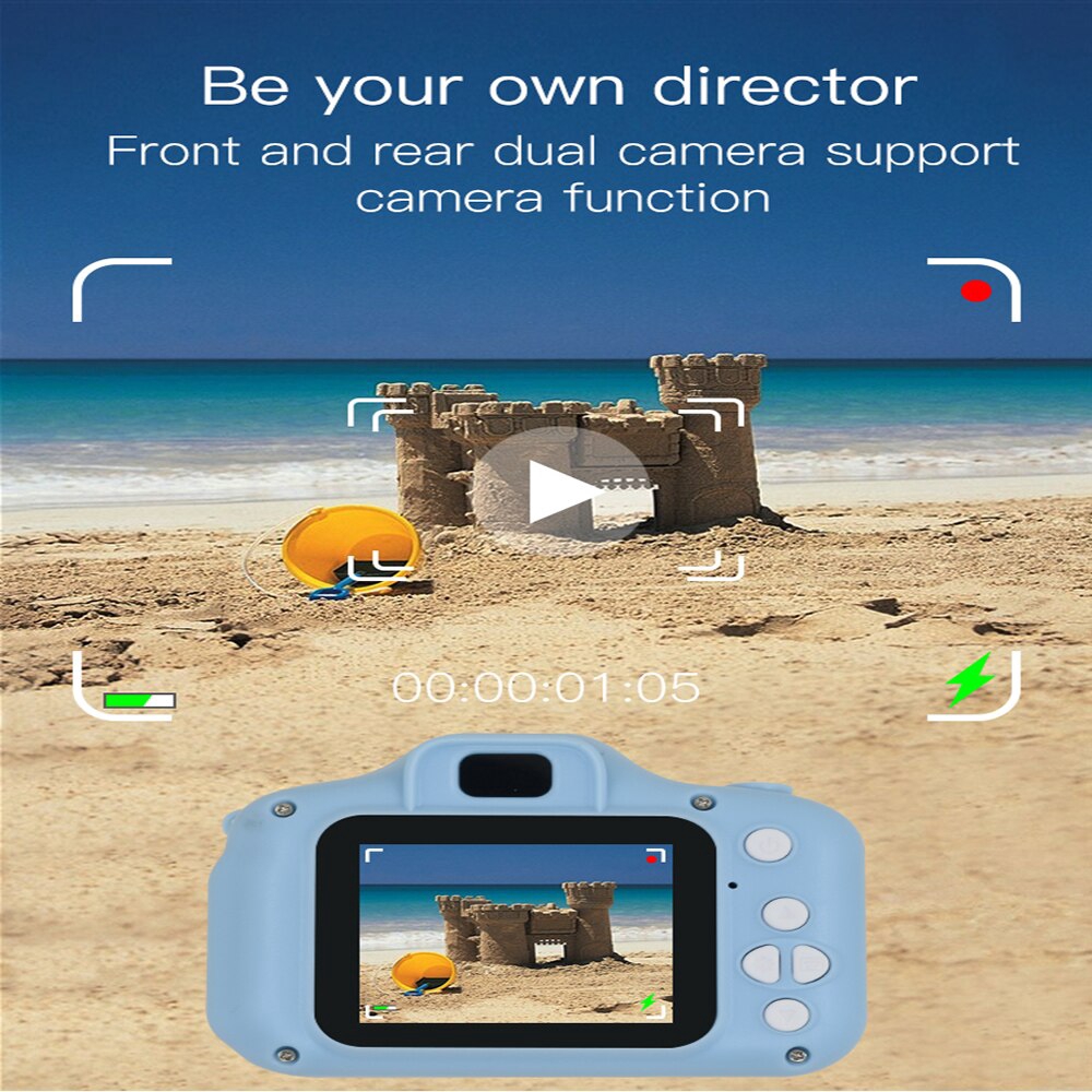 Camera Kỹ Thuật Số Mini 1080p Kiểu Dáng Dễ Thương Cho Bé
