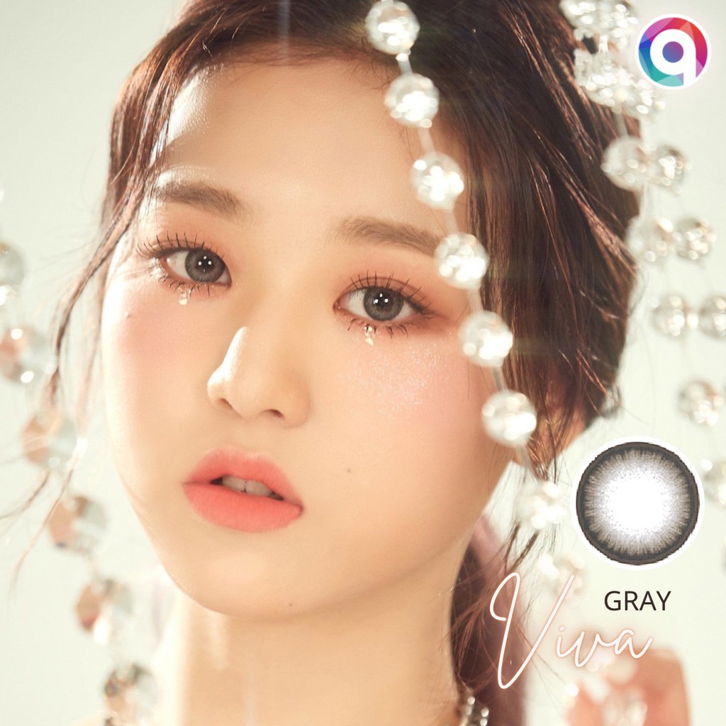 Kính áp tròng QUYNH LENS viva gray 0 độ