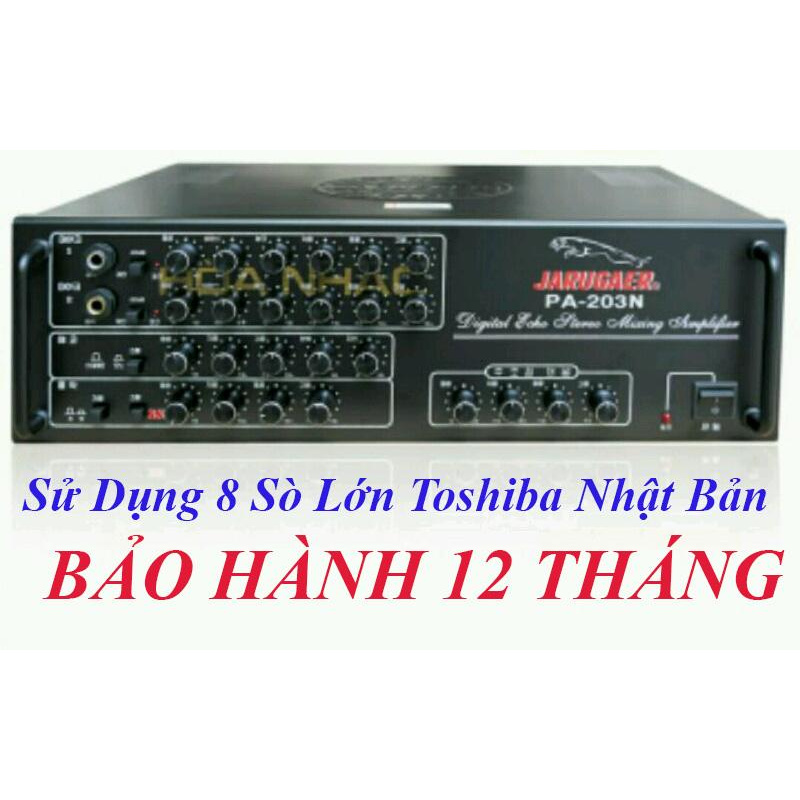 Amply Jarguar Giá Sốc-Ampli Jarugaer HÒA NHẠC PA-203N 8 Sò - Âm ly hát karaoke hay