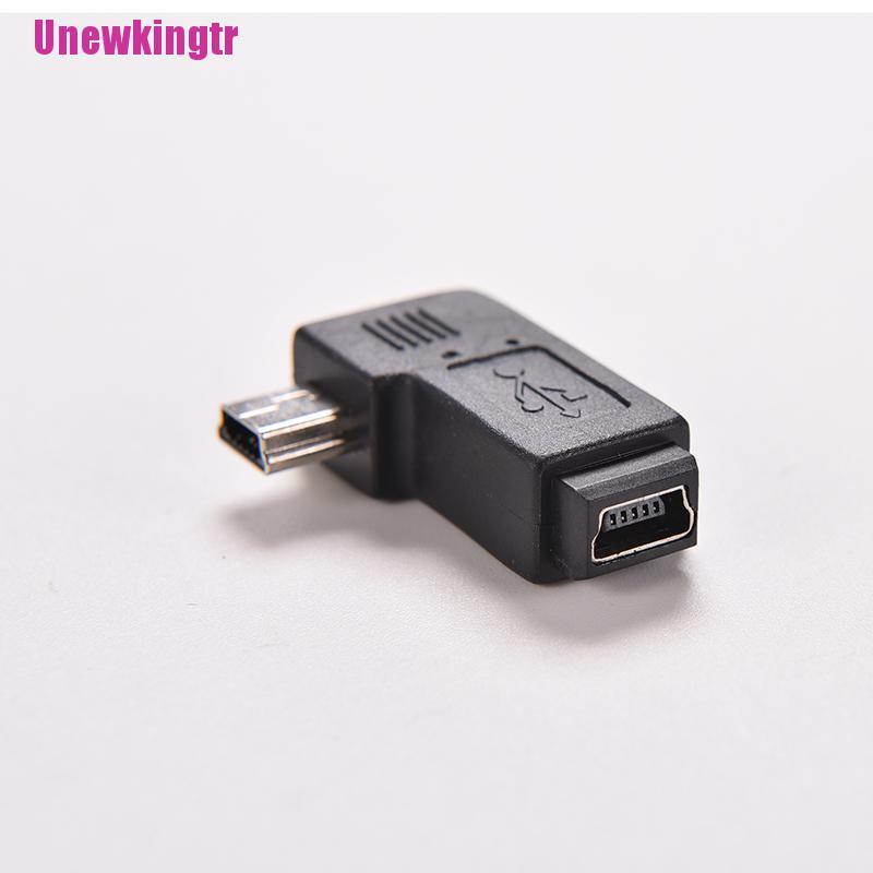 Đầu Chuyển Đổi Usb 2.0 Mini 5 Pin Male Sang Female Góc Phải 90 Độ | BigBuy360 - bigbuy360.vn