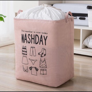 Giỏ đựng quần áo bằng vải cỡ lớn, túi đựng chăn màn đa năng washday có thể gấp gọn