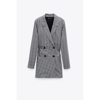 ZARA Đức - Đầm váy sale auth new tag cao cấp chính hãng có sẵn blazer dáng vest nút công sở đi làm caro