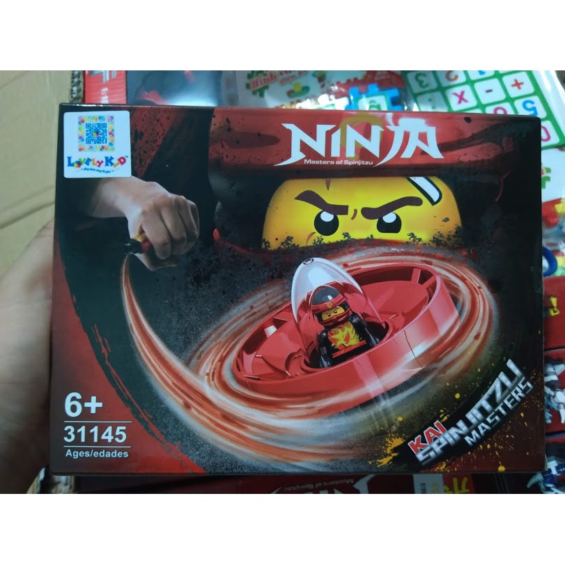 Đồ chơi lắp ráp Ninja lốc xoáy vô cực đỏ