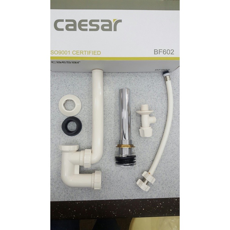 Bộ xả lavabo, chậu rửa mặt CAESAR BF602 nhấn chính hãng