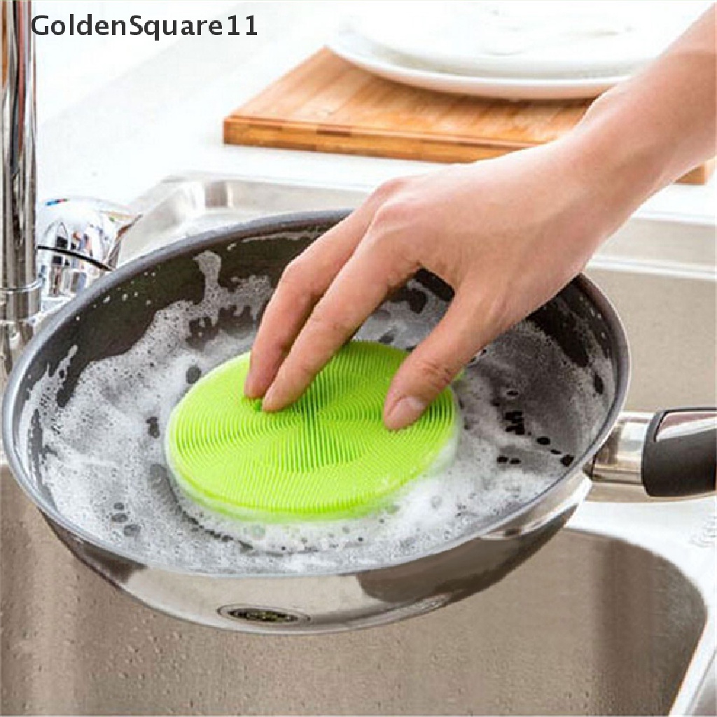 11 Miếng Rửa Chén Bằng Silicone Chống Vi Khuẩn Tiện Dụng