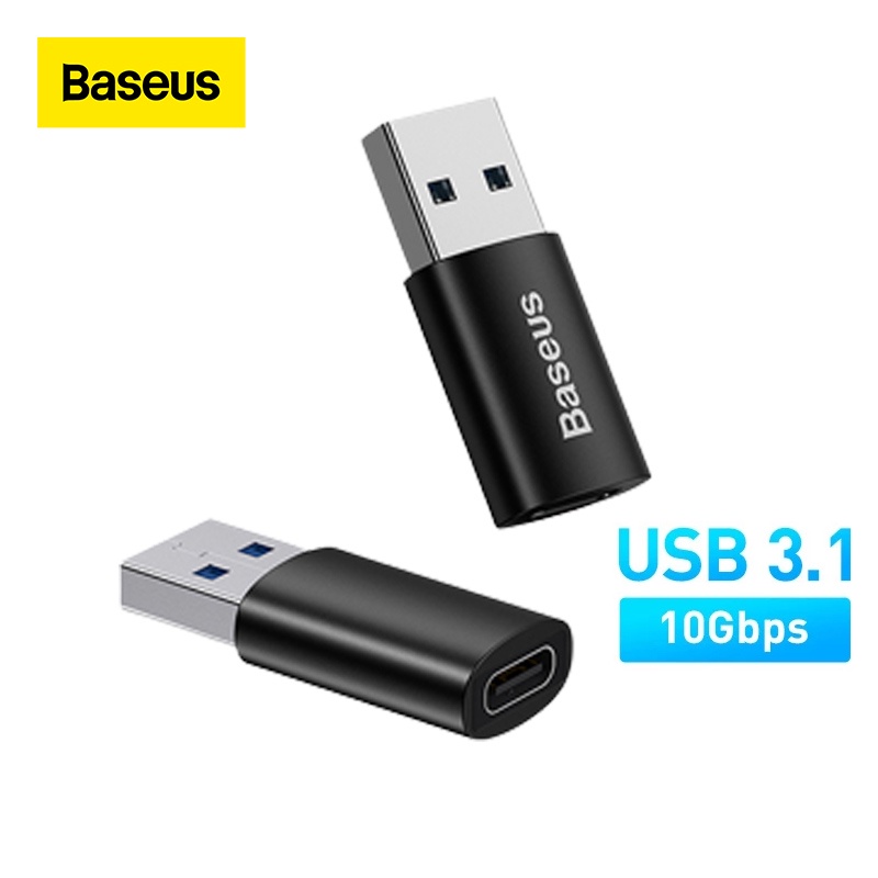 Đầu chuyển đổi OTG Baseus từ giắc cắm USB sang Type C cho Notebook
