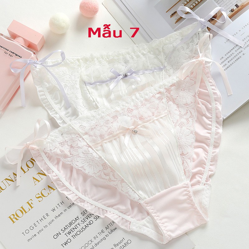 Quần lót nữ cotton phối ren sexy đẹp nhất 2020 - giá 1 chiếc