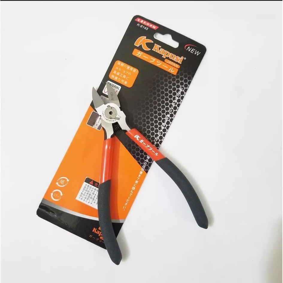 Kìm cắt vát 6inch - 150mm kìm cắt kĩ thuật JAPAN loại tốt hàng chính hãng NỘI ĐỊA NHẬT KAPUSI K-8145