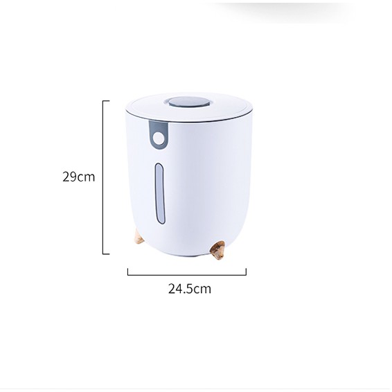 Thùng Đựng Gạo 12Kg Một Chạm Đa Năng Chống Thấm Nước Tiện Lợi