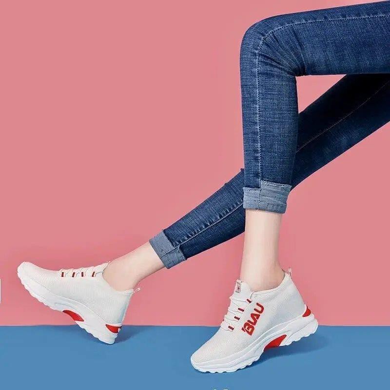 Giày sneaker và Giày thể thao✔Trên 40, 45-50 tuổi giày da mẹ 41 size lớn cho phụ nữ trung niên và cao đơn mùa x