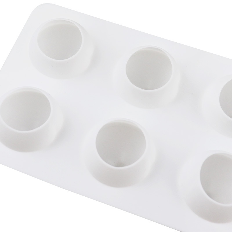 Khuôn silicone 6 Ngăn Tạo Hình Quả Đào Trang Trí Bánh Kem/Xà Phòng