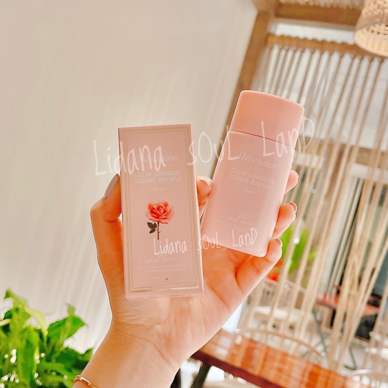 [HSD23] Kem chống nắng phổ rộng JM SOLUTION GLOW LUMINOUS FLOWER SUN MILK  SPF50+ PA++++  60ml