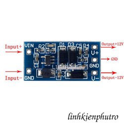 Mạch tạo nguồn đôi 12V từ nguồn 2.8-5VDC