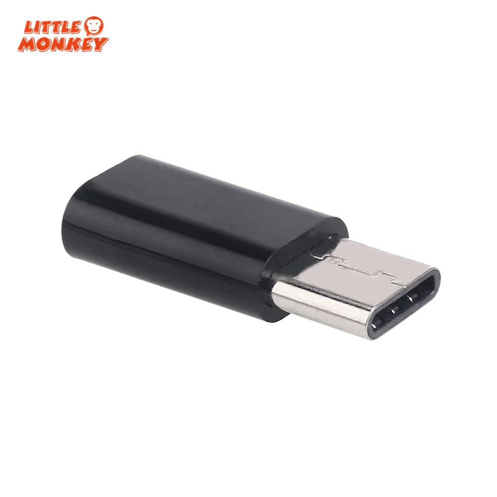 LIT Micro USB To Type C OTG Converter Data Transfer Micro USB To Type C OTG Adapter ABS Protable