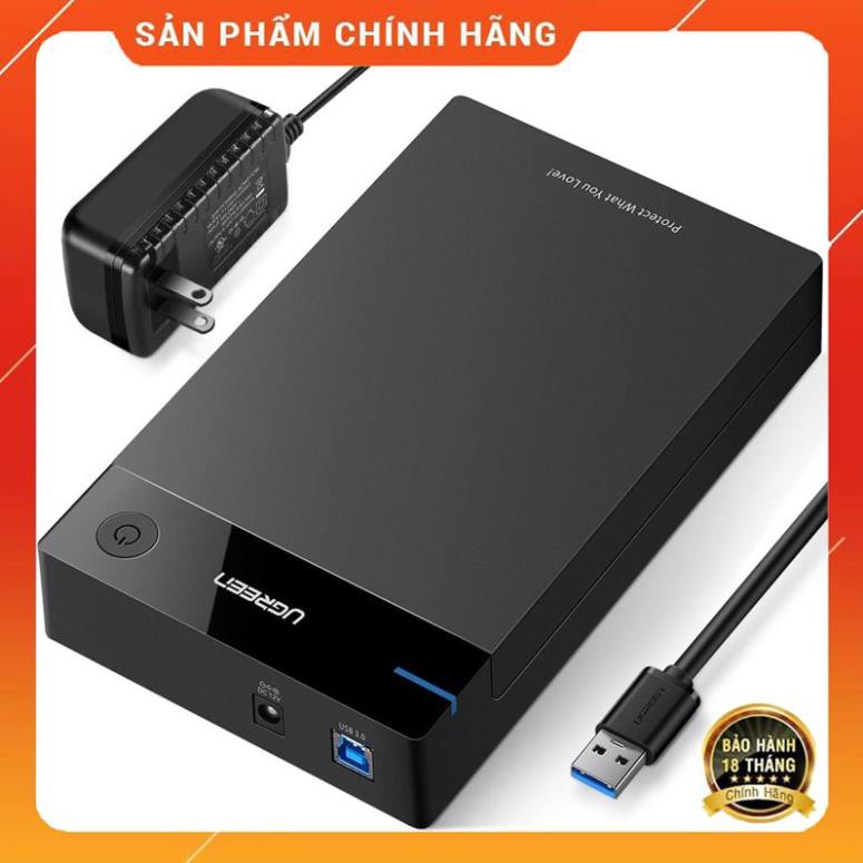 UGREEN 50422 - HDD Box 3.5-2.5 inch Sata/USB 3.0 hỗ trợ 10TB ✔HÀNG CHÍNH HÃNG ✔