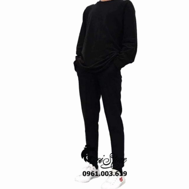 Áo sweater nam nữ bigsize 40-100kg vải nỉ