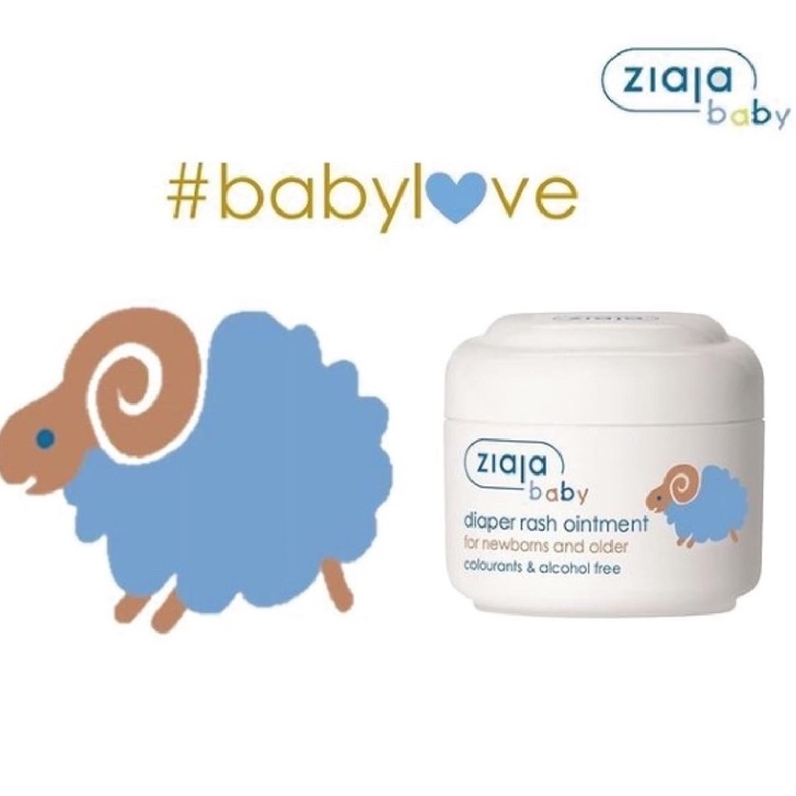 Kem chống hăm cho trẻ sơ sinh và trẻ em Ziaja Baby Diaper Rash Ointment 50ml