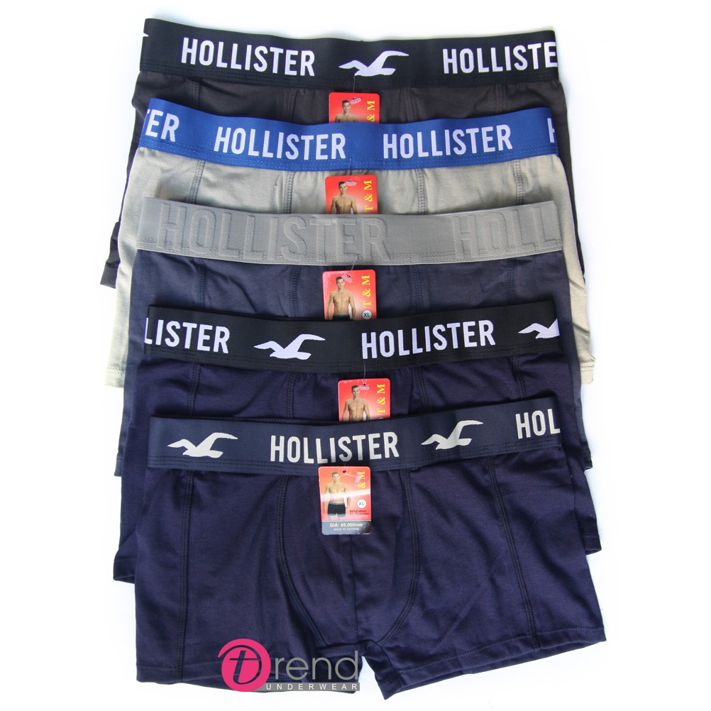 Bộ 5 quần lót nam boxer cotton co dãn 4 chiều cao cấp