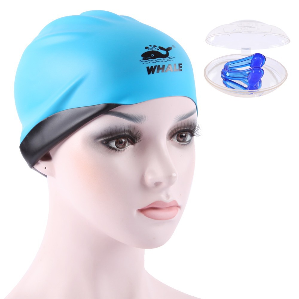 Mũ bơi 3D 2 mặt Whale CAP-1800