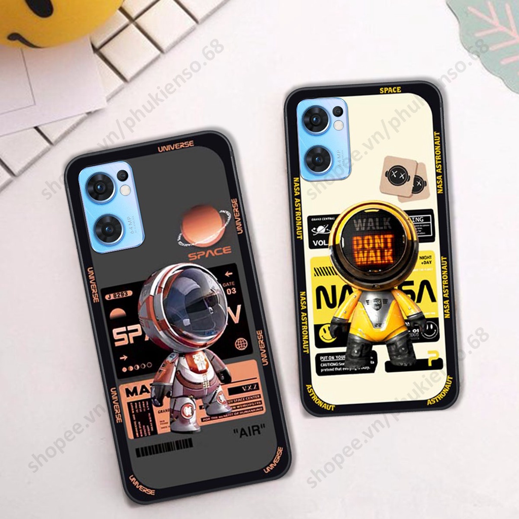 Ốp lưng Oppo Reno7 / Reno7 Z 5G / Reno 7 hình người máy, robot nasa đáng yêu dễ thương