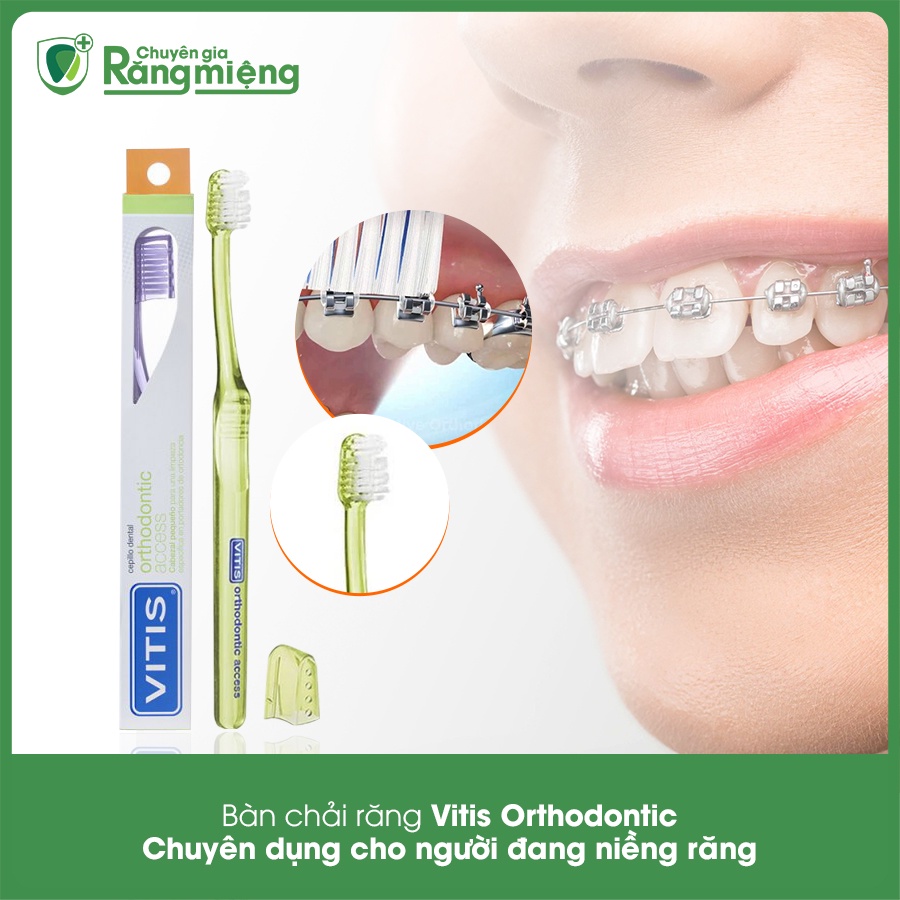 Bộ chăm sóc răng chỉnh nha, răng niềng vitis, 3 bàn chải chỉnh nha - ảnh sản phẩm 5