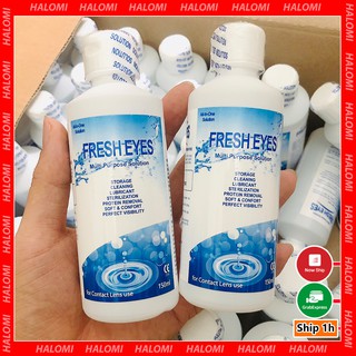 Nước ngâm lens Hàn Quốc chai lớn 150ml Nước rửa lens