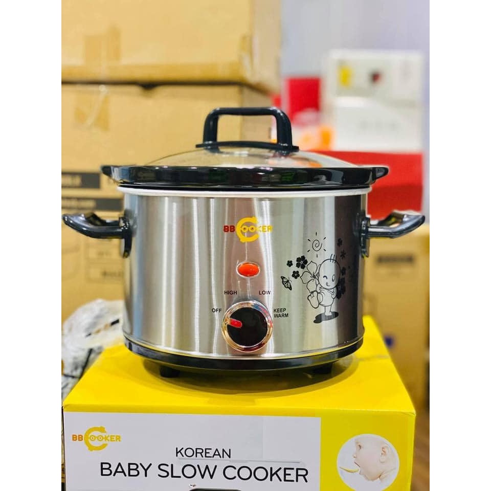 NỒI NẤU CHẬM BBCooker 1.5L 2,5L 3,5L NẤU CHÁO, HẦM XƯƠNG KHO CÁ