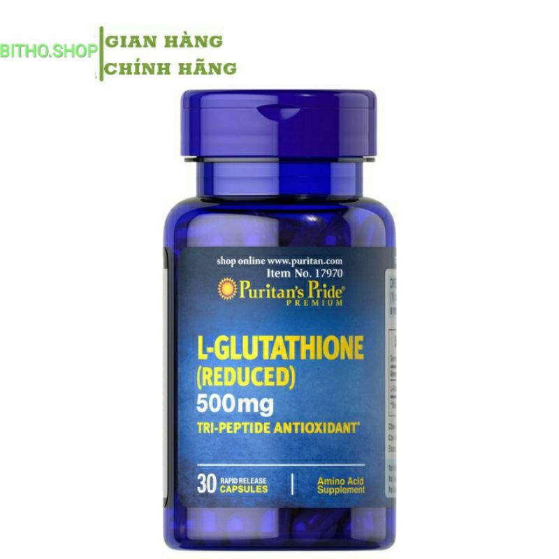 [1/2025] Viên Uống Trắng Da, Chống Ôxi Hoá, Bổ Gan L- Glutathione 500mg 30 viên