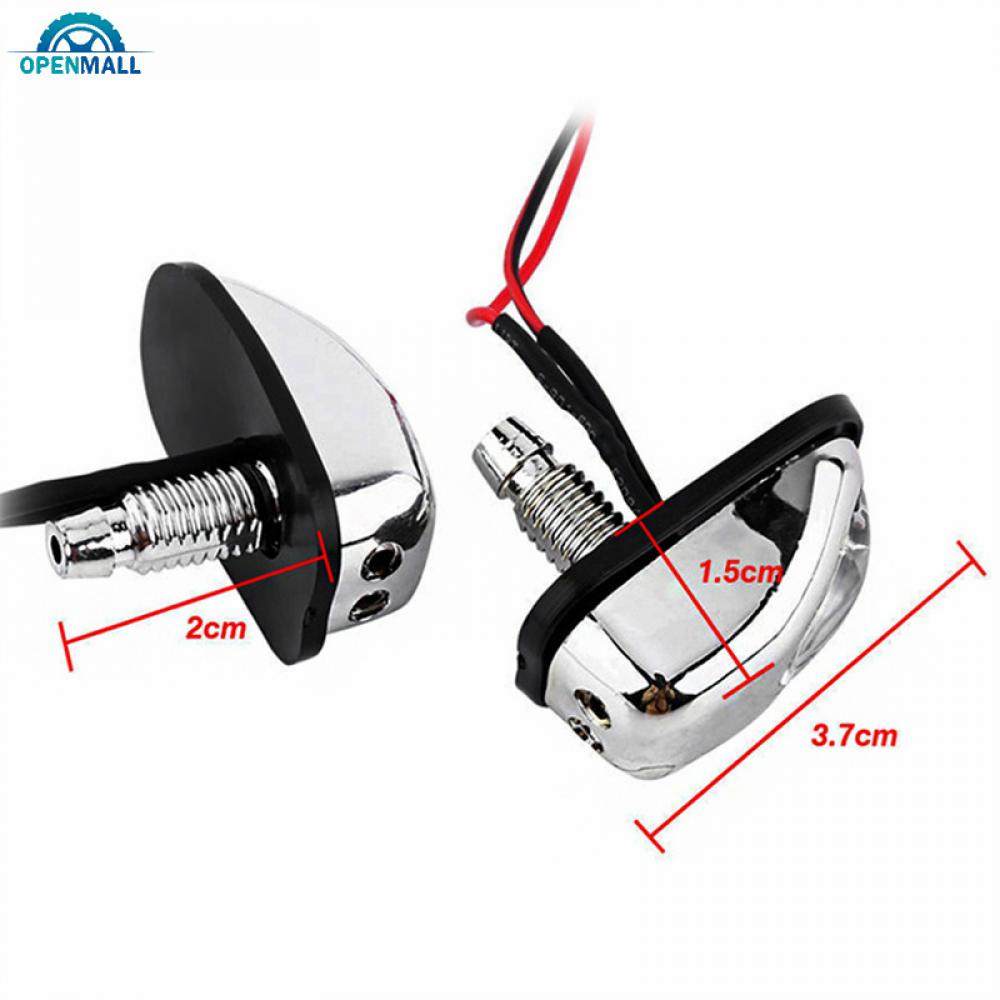 2 Vòi Phun Nước Rửa Kính Chắn Gió Có Đèn LED Cho Xe Hơi