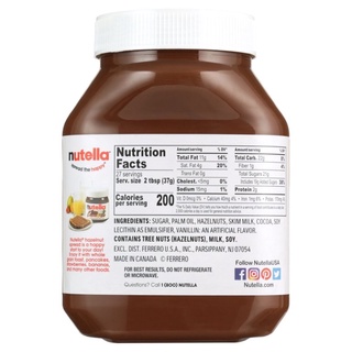 Bơ cacao hạt phỉ Nutella USA 950g