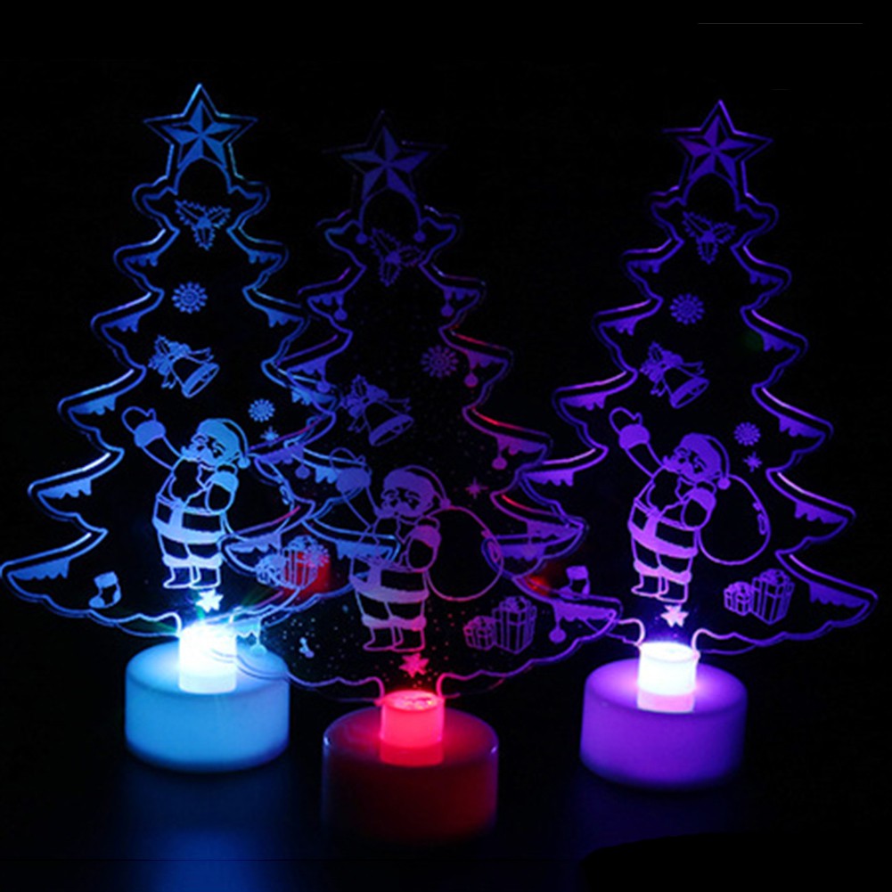 Set đèn Led để bàn hình tháp/ông già  Noel