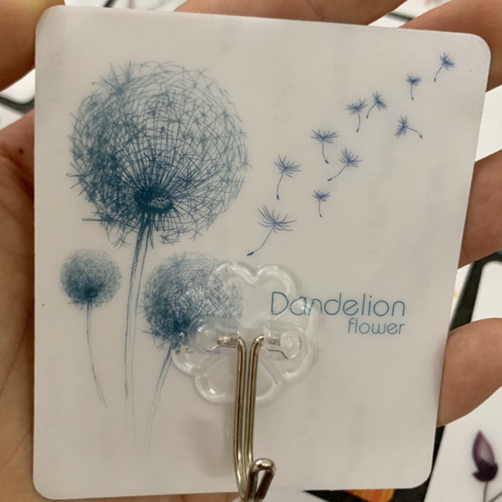 Móc Dán Tường Treo Đồ Màu 3D Siêu Dính, Siêu Bền Đa Năng