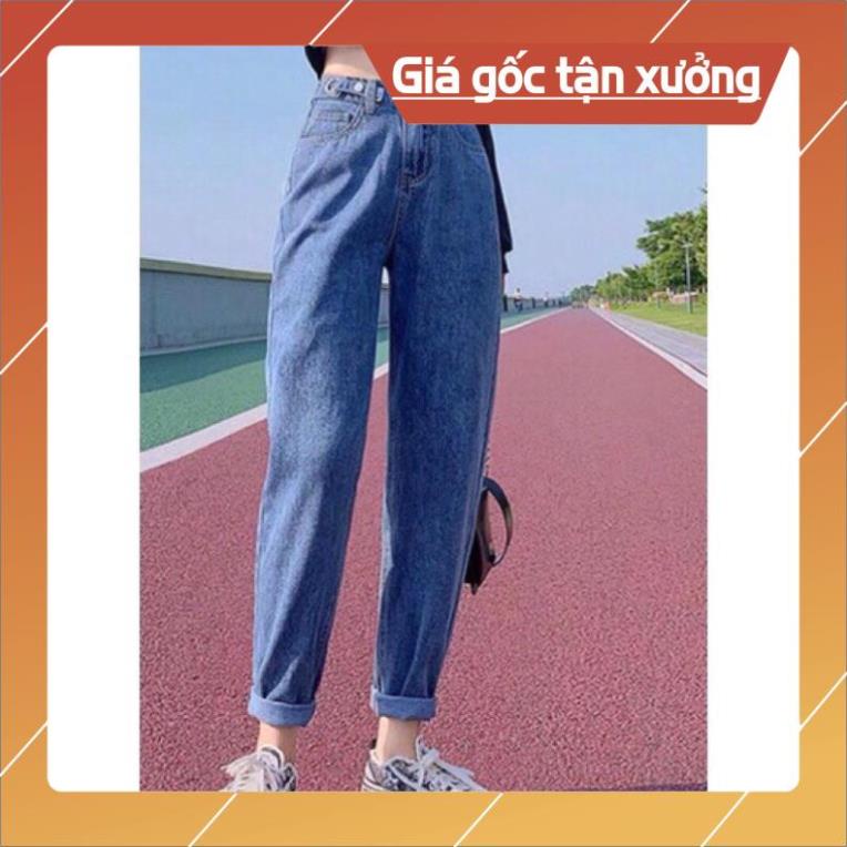 Quần jean bò baggy nữ ống suông xuông rộng hàng Quảng Châu phong cách Hàn Quốc sành điệu style 2021 - HAPONO-J007 | BigBuy360 - bigbuy360.vn