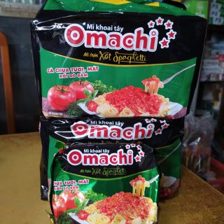Mì omachi trộn xốt spaghetti gói 91g ( bịch 5 gói )