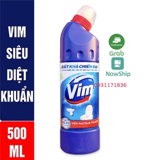 Nước Tẩy Bồn Cầu Toilet Vim Diệt Khuẩn 500ml - Xanh Biển 500 ml 500g