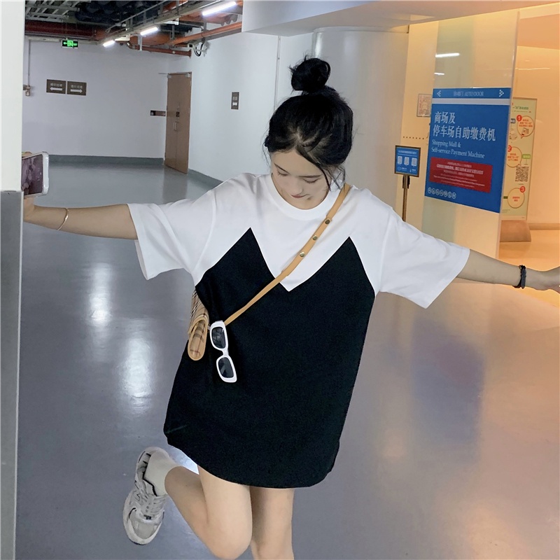 Đầm Tay Ngắn Cổ Tròn Thời Trang Sành Điệu Cho Nữ