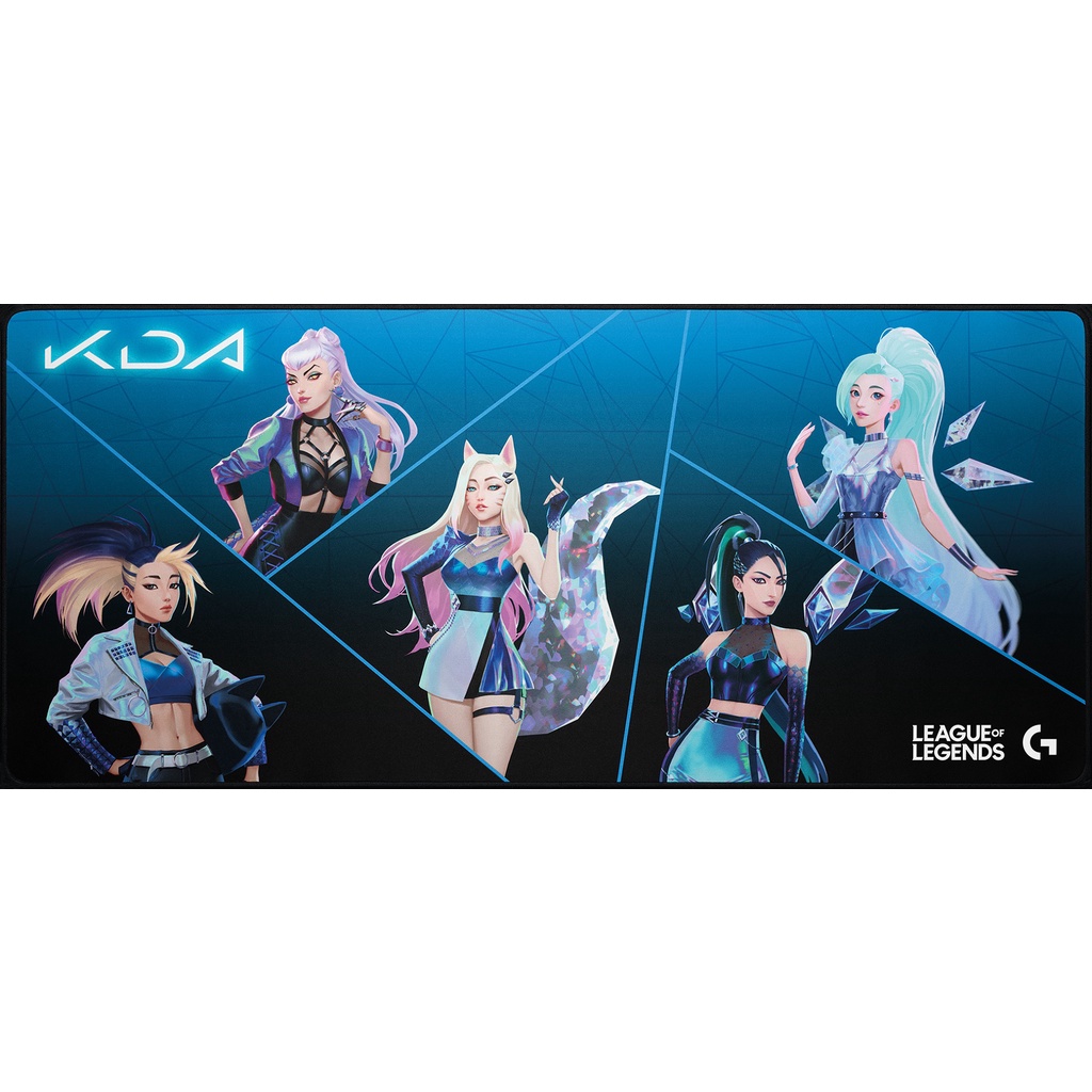 Lót chuột KDA x Logitech KDA Riot cỡ lớn mặt trơn dày dặn giá rẻ