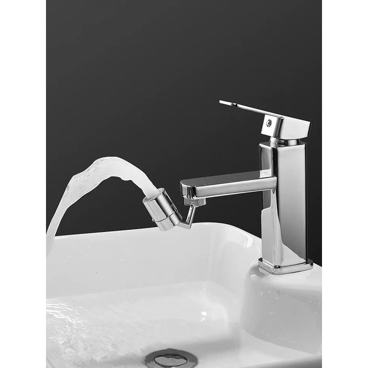 Đầu vòi nước thông minh xoay 720 độ (chất liệu  : Đồng , mạ crom)