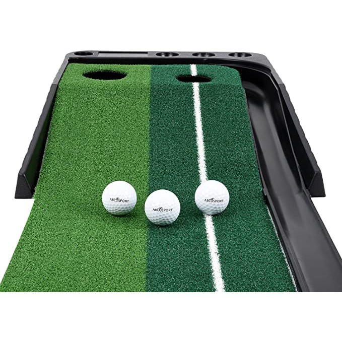 Thảm tập Putting Golf cao cấp chính hãng PGM  có máng trả bóng về bị trí đứng