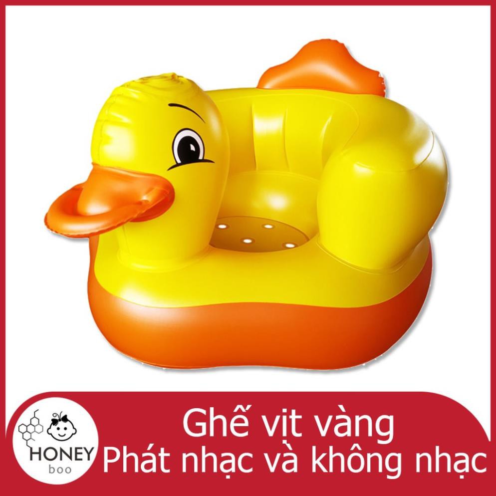 【KP-DUCK】Ghế hơi tập ngồi hình vịt cho bé loại có phát nhạc và không phát nhạc